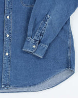 Vintage Chaps Heavyweight Dark Wash Denim Shirt - XL