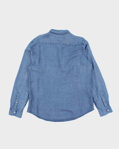 Vintage Massimo Dutti Lightweight Denim Shirt - XL