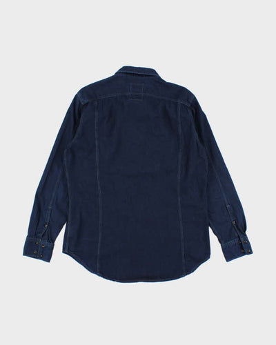 Vintage Y2K G-Star Raw Oversized Dark Wash Denim Shirt - XL