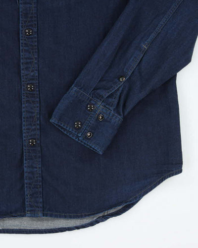Vintage Y2K G-Star Raw Oversized Dark Wash Denim Shirt - XL