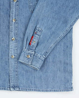Vintage Y2K B.U.M. Equipment Light Wash Denim Shirt - S