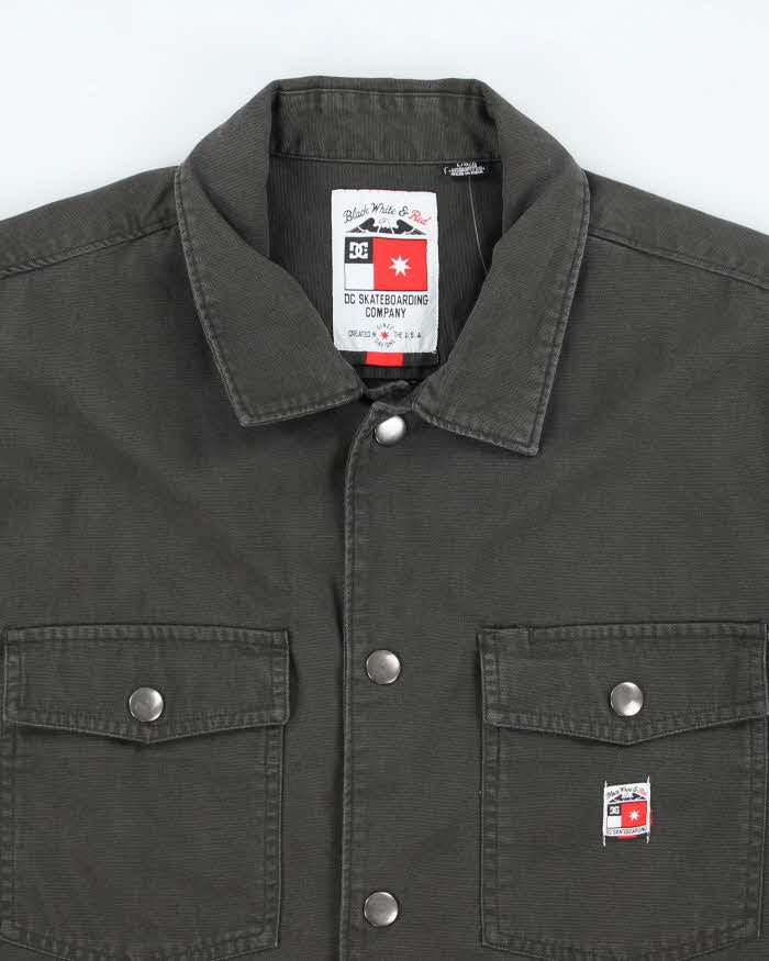 Vintage 2000's DC Skate Co Snap Button Heavyweight Shirt - L