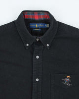 Vintage 2000's Ralph Lauren Embroidered Polo Bear Shirt - M