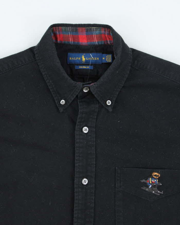 Vintage 2000's Ralph Lauren Embroidered Polo Bear Shirt - M
