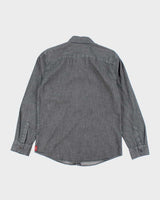 Vintage Wrangler Light Wash Grey Denim Shirt - M