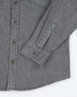 Vintage Wrangler Light Wash Grey Denim Shirt - M
