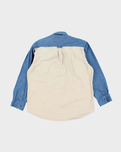 Vintage Express Rider Two Tone Heavyweight Denim Shirt - L