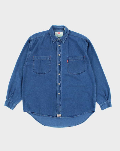 Vintage 90s Levi's Long Sleeve Denim Shirt - L
