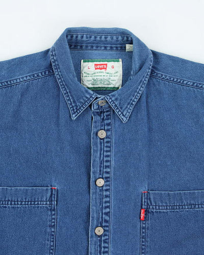 Vintage 90s Levi's Long Sleeve Denim Shirt - L