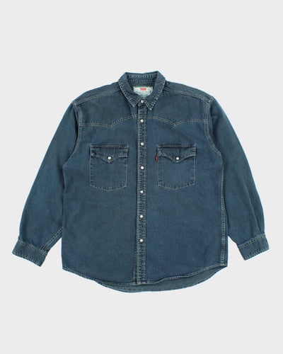 Vintage 90s Levi's Denim Western Shirt - L