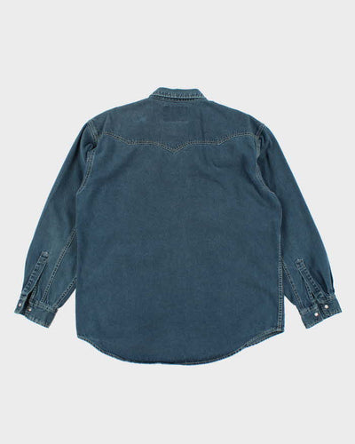 Vintage 90s Levi's Denim Western Shirt - L