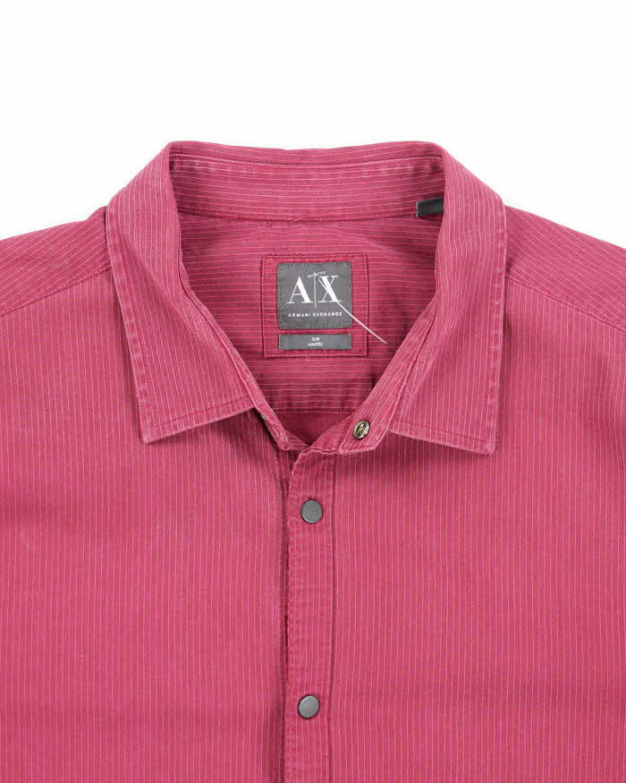 Vintage 2000's Armani Exchange Snap Button Textured Shirt - L