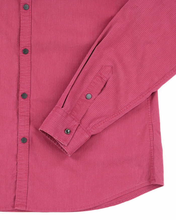 Vintage 2000's Armani Exchange Snap Button Textured Shirt - L