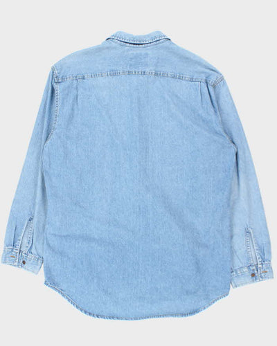 Vintage 90's Levi's Light Wash Heavyweight Denim Shirt - L