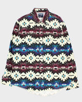 Vintage Wrangler Heavyweight Patterned Western Snap Button Shirt - XL