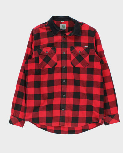 Vintage Carhartt Heavyweight Button Up Flannel Shirt - L