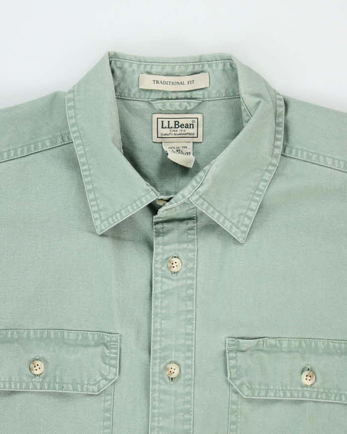 Vintage L.L. Bean Heavyweight Oversized Button Up Shirt - L