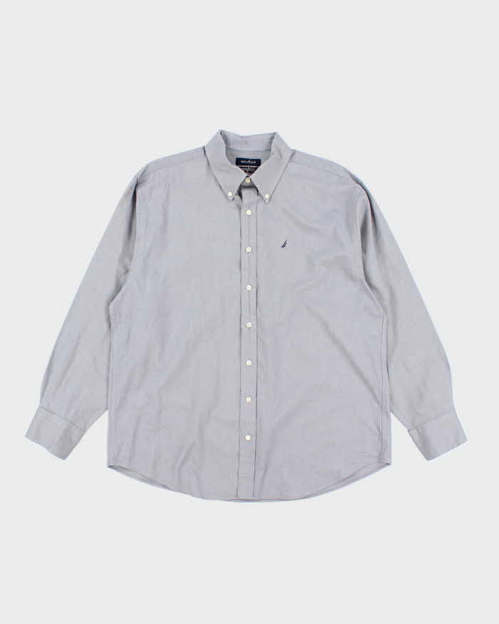 Nautica Grey Long Sleeve Shirt - XXL