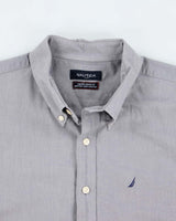 Nautica Grey Long Sleeve Shirt - XXL