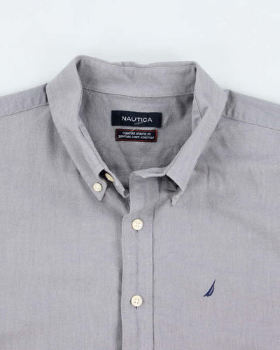 Nautica Grey Long Sleeve Shirt - XXL