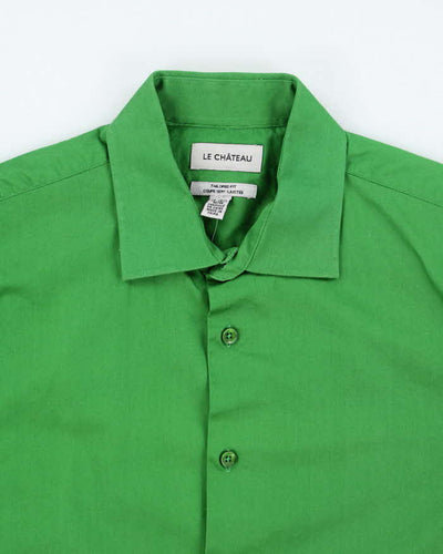 Vintage Y2k 00s Le Chateau Green Long Sleeve Shirt - M