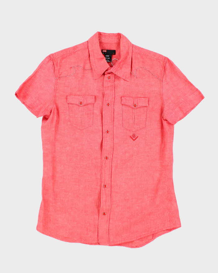 Vintage Y2k 00s Diesel Short Sleeve Shirt - L