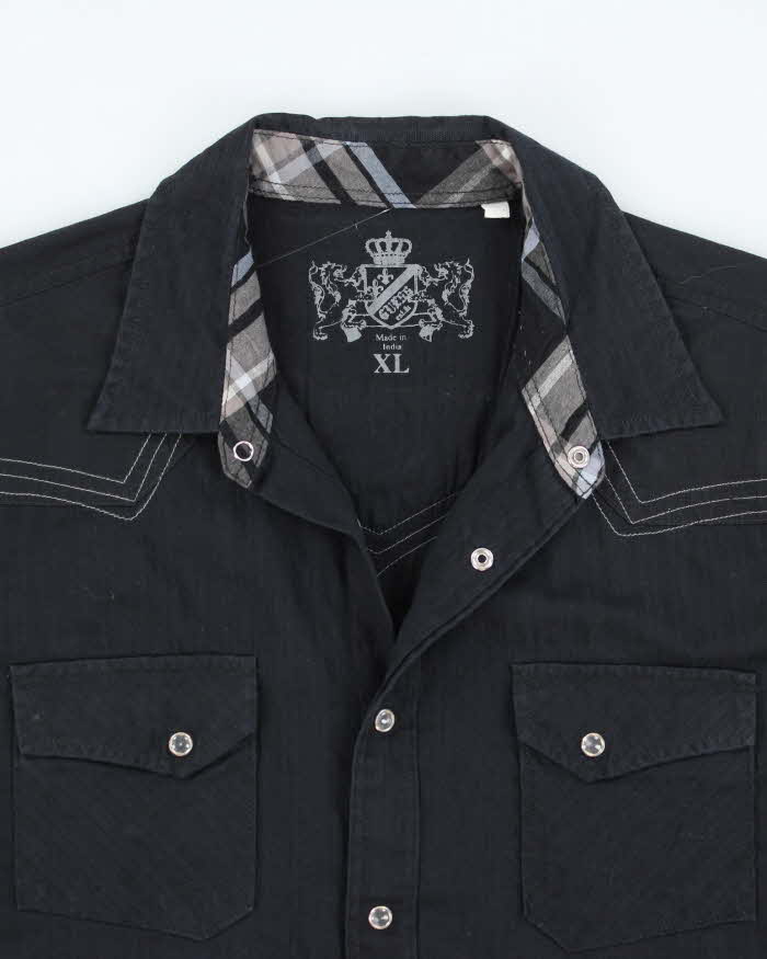 Vintage Y2k 00s Guess Short Sleeve Shirt - XL
