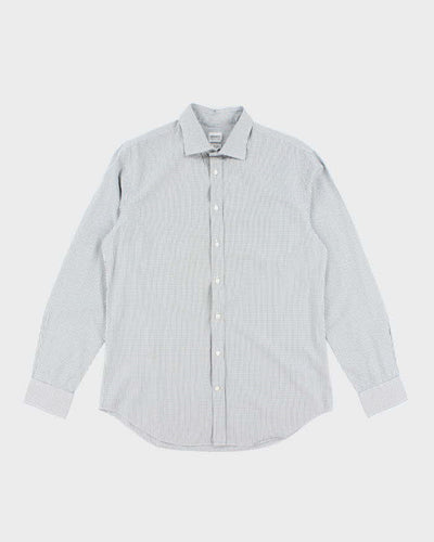 Vintage Y2K 00s Armani Collezioni Patterned Button Up Shirt - L