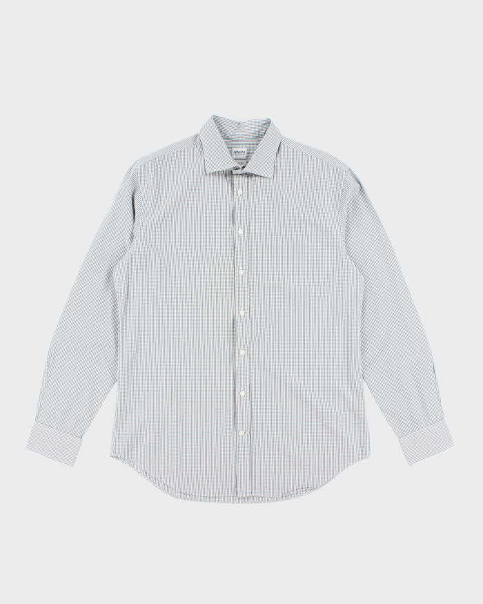 Vintage Y2K 00s Armani Collezioni Patterned Button Up Shirt - L