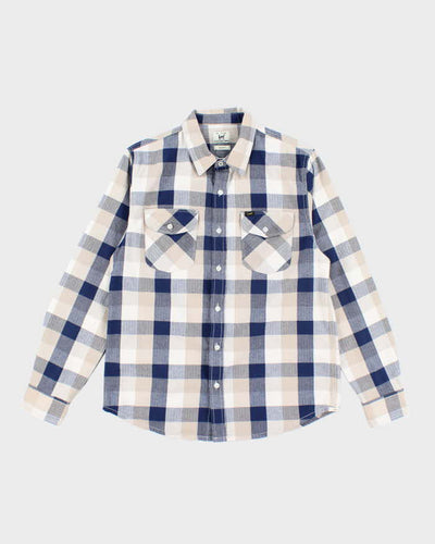 Vintage 2000's Lee Blue Plaid Flannel Shirt - M