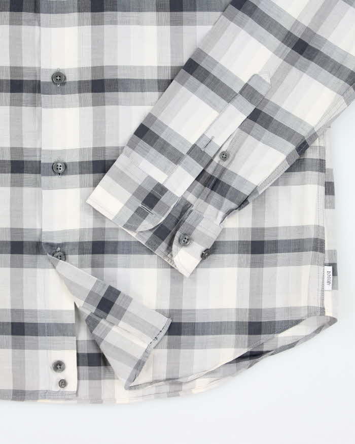 Vintage Y2K Armani Collezioni Checked Button Up Shirt - L