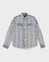 Y2k 00s Calvin Klein Checked Long Sleeve Shirt - M