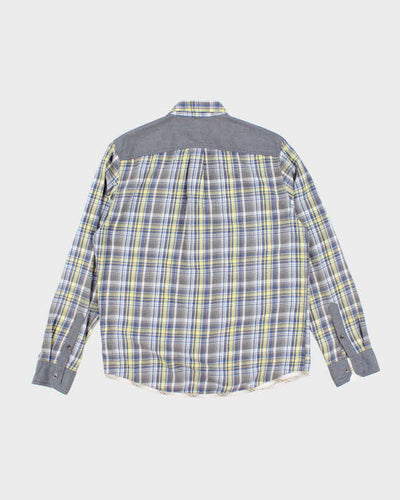 Y2k 00s Calvin Klein Checked Long Sleeve Shirt - M