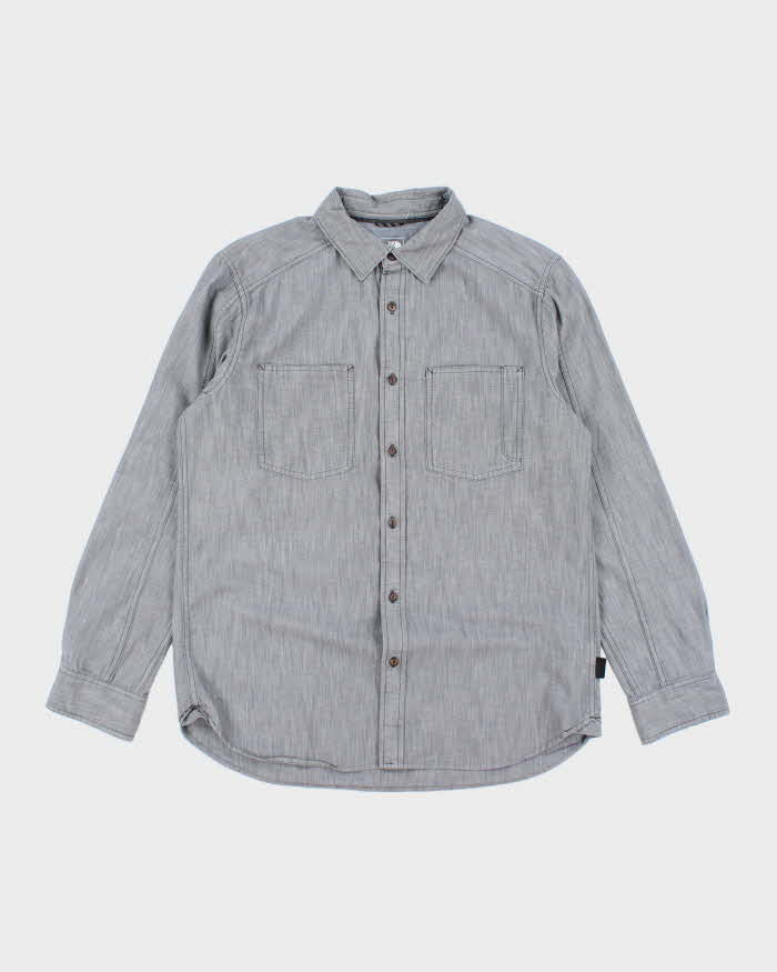 The North Face Grey Long Sleeve Shirt -  M