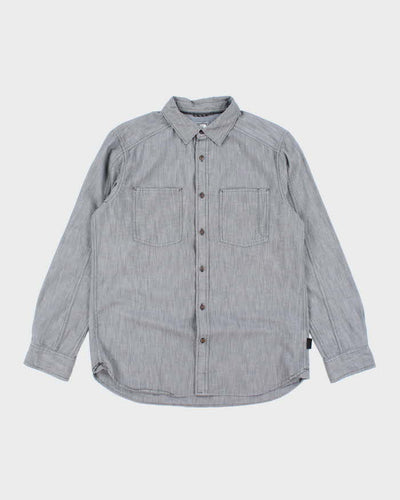 The North Face Grey Long Sleeve Shirt -  M