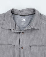 The North Face Grey Long Sleeve Shirt -  M