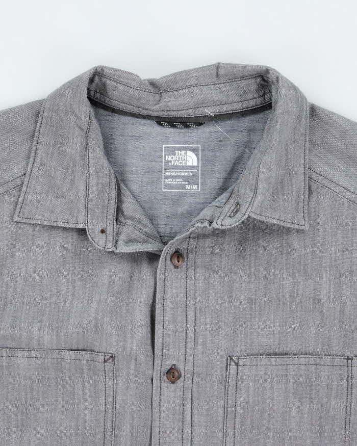 The North Face Grey Long Sleeve Shirt -  M