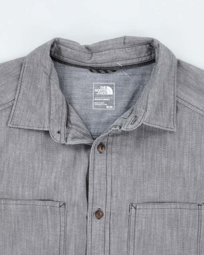 The North Face Grey Long Sleeve Shirt -  M