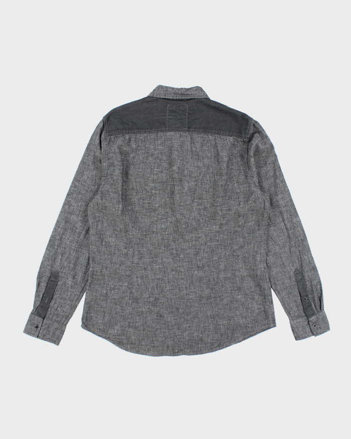 Vintage Y2k 00s Guess Grey Long Sleeve Shirt -  L