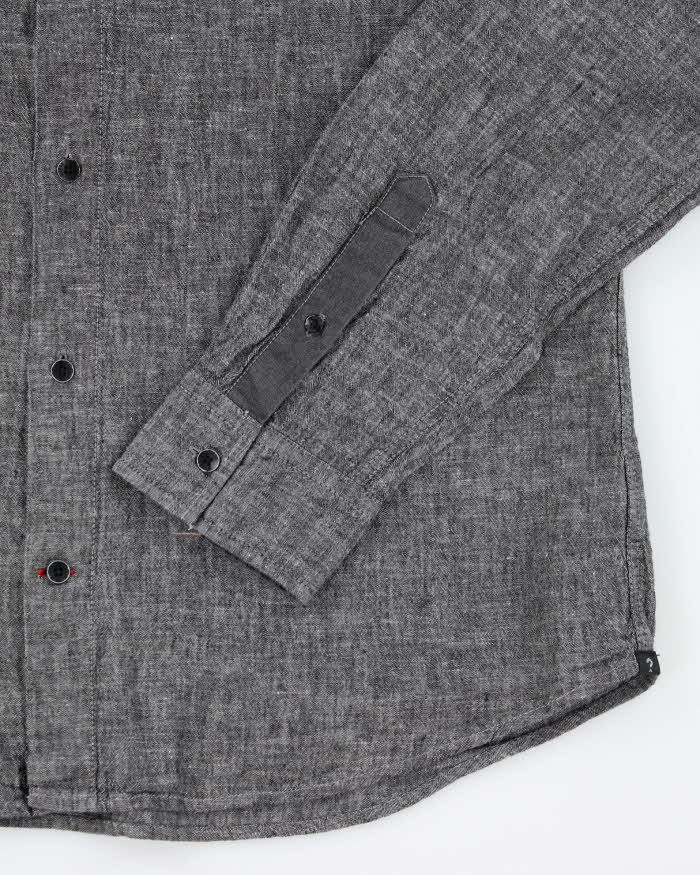 Vintage Y2k 00s Guess Grey Long Sleeve Shirt -  L