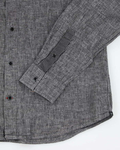 Vintage Y2k 00s Guess Grey Long Sleeve Shirt -  L