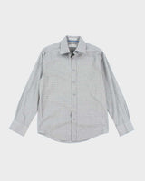 Vintage Guy Laroche Grey Long Sleeve Shirt -  M