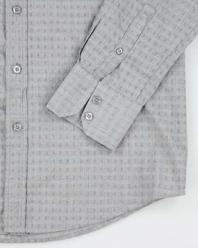 Vintage Guy Laroche Grey Long Sleeve Shirt -  M