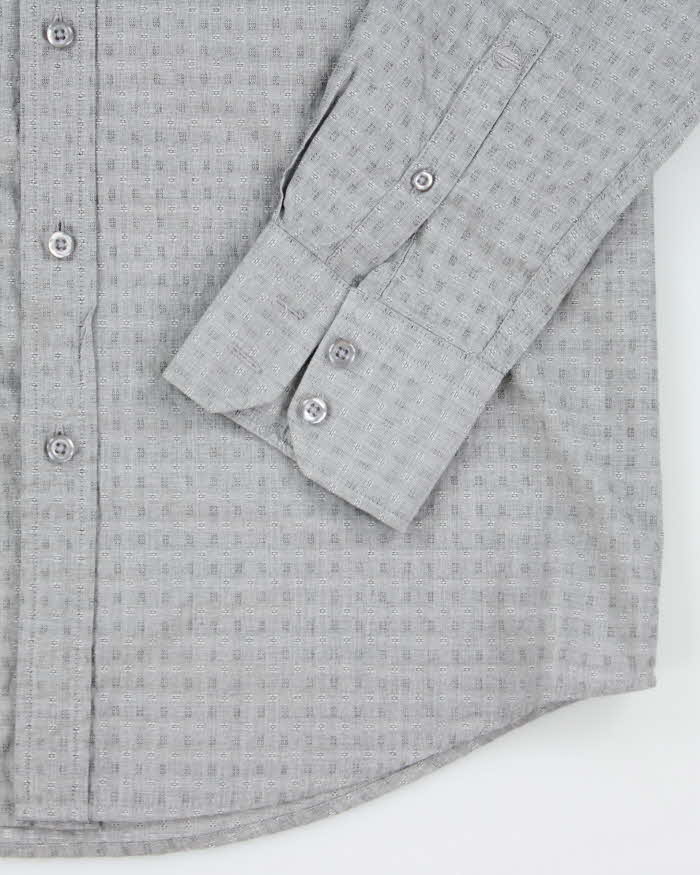 Vintage Guy Laroche Grey Long Sleeve Shirt -  M