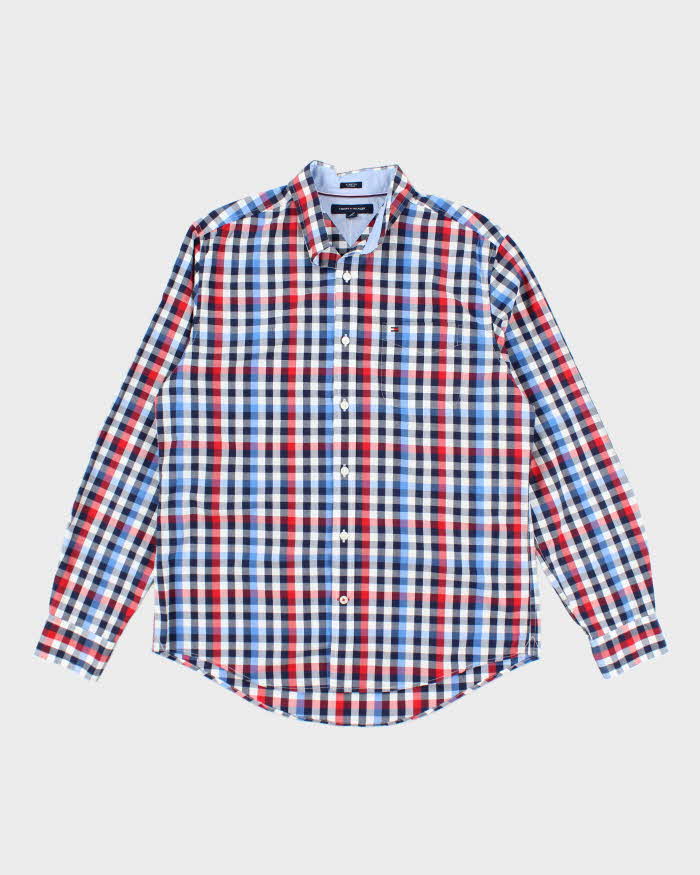 Vintage Tommy Hilfiger Checked Long Sleeve Shirt - M