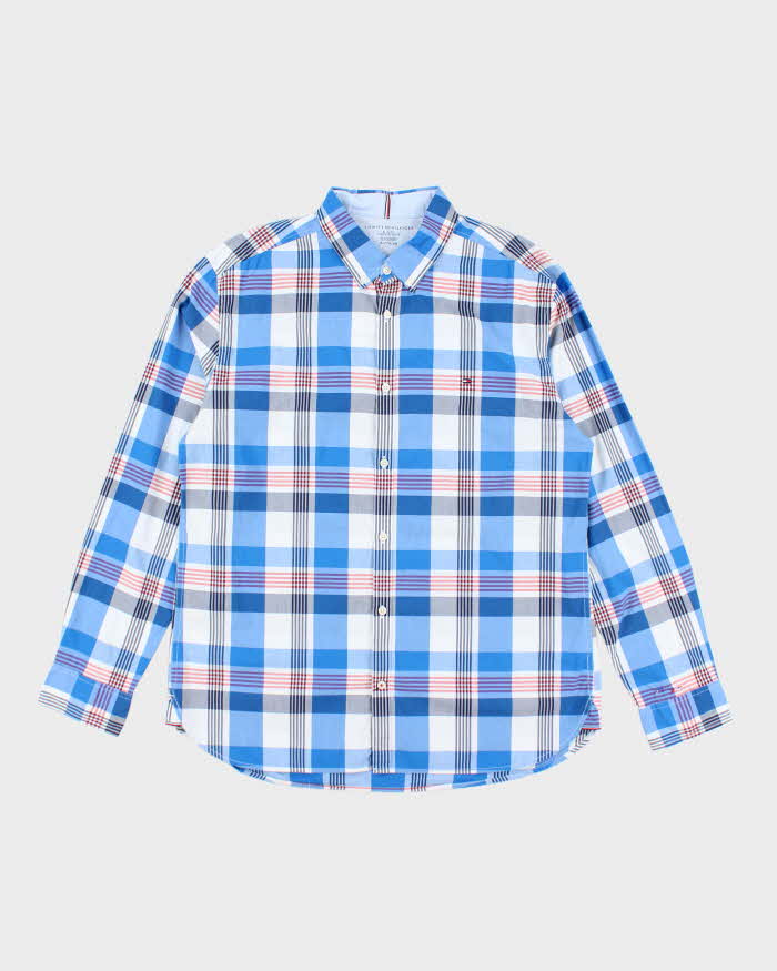 Vintage Tommy Hilfiger Checked Long Sleeve Shirt - XL