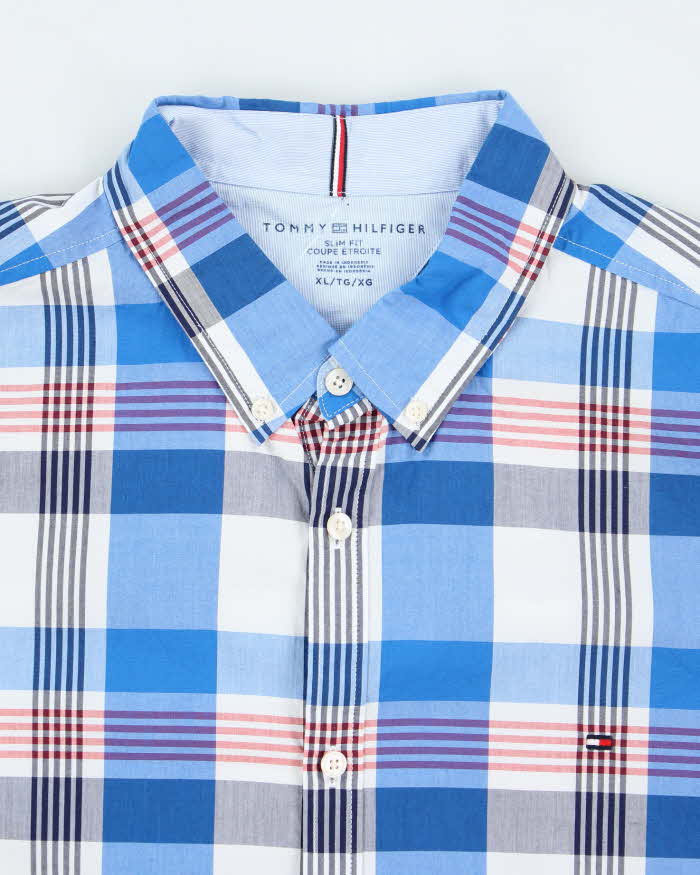 Vintage Tommy Hilfiger Checked Long Sleeve Shirt - XL