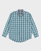 Vintage Izod Checked Long Sleeve Shirt - M