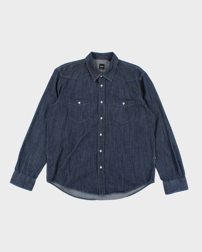 Vintage Hugo Boss Denim Shirt - XL