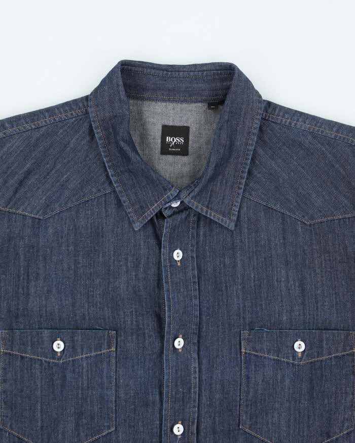 Vintage Hugo Boss Denim Shirt - XL
